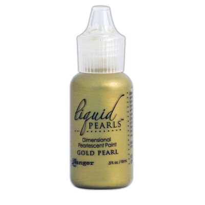 Liquid Pearls von Ranger, 3D Drops mit Perlglanz, 18 ml, Farbe: gold pearl