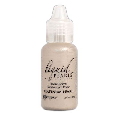 Liquid Pearls von Ranger, 3D Drops mit Perlglanz, 18 ml, Farbe: platinium  pearl