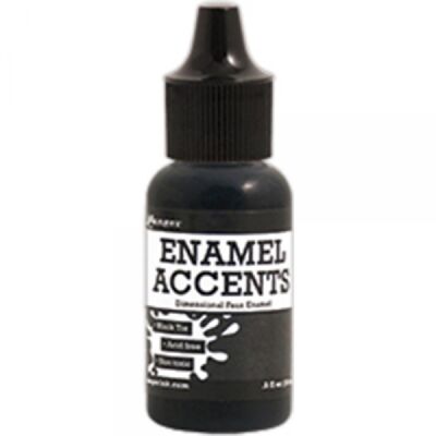Enamel Accents von Ranger, 14 ml, Farbe: black tie