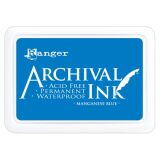 Archival Ink Stempelkissen von Ranger, Farbe: manganese blue