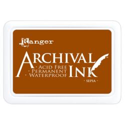 Archival Ink Stempelkissen von Ranger, Farbe: sepia