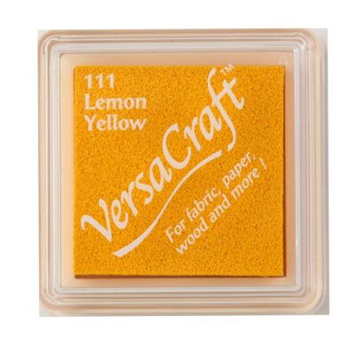 Tsukineko VersaCraft Stempelkissen speziell für Stoff, small, lemon yellow