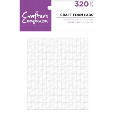 Crafter´s Companion Craft Foam Pads, doppelseitig, 12mm x6mm x3mm, 320 Stk.