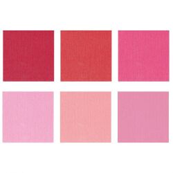 Florence Cardstock texture Multipack, 30,5x30,5, 216g, 24 Blatt, Farbe: rose