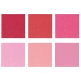 Florence Cardstock texture Multipack, 30,5x30,5, 216g, 24 Blatt, Farbe: rose