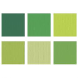 Florence Cardstock texture Multipack, 30,5x30,5, 216g, 24 Blatt, Farbe: green