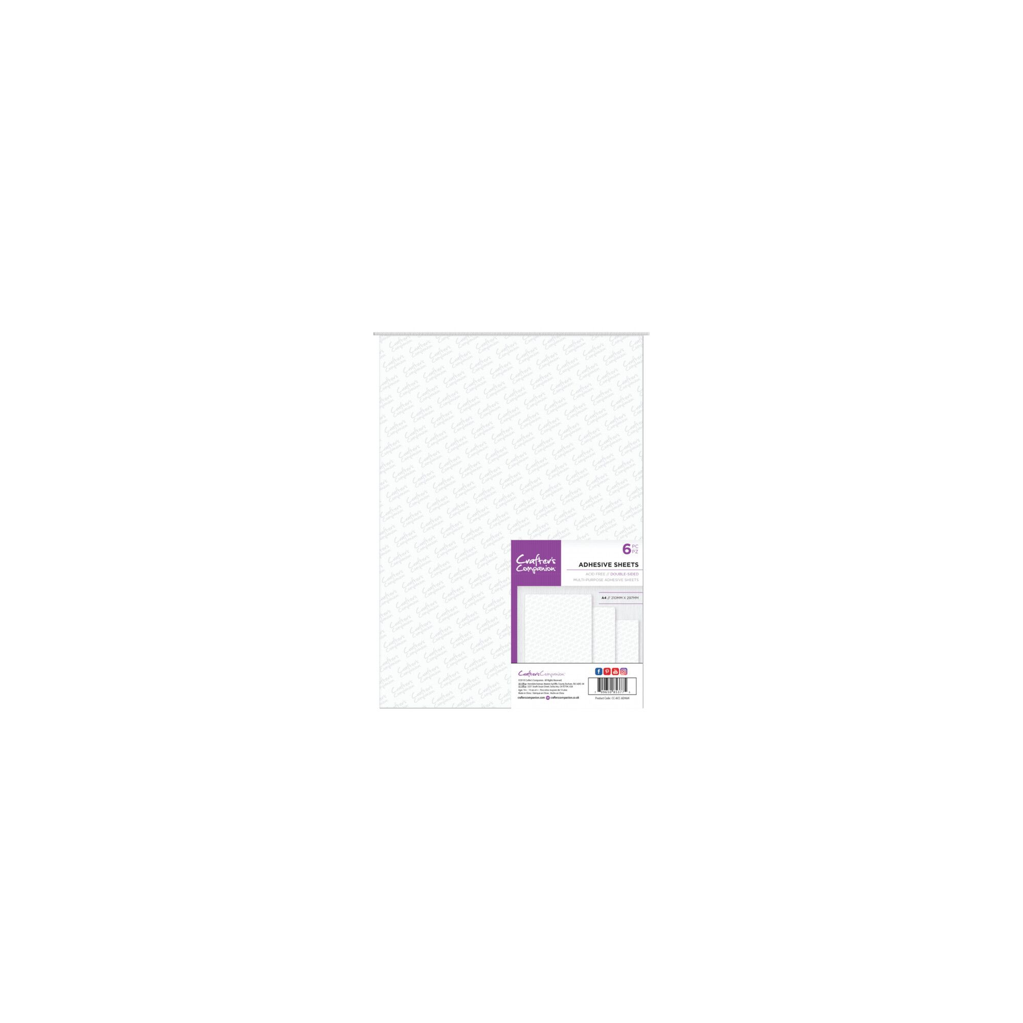 Crafter´s Companion Adhesive Sheets, doppelseitig, 6 Stk. - Digis-and, 7,90  €