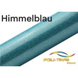 Flexfolie Pearl Glitter zur Textilveredelung von POLI-FLEX®, A4, Farbe: Himmelbau