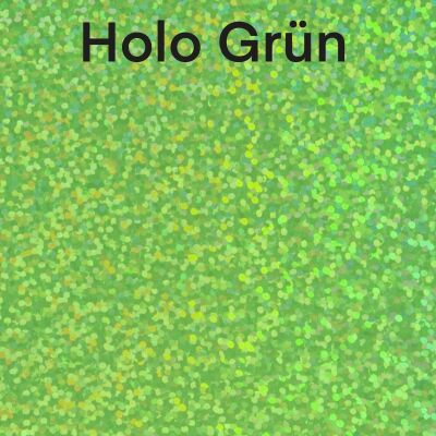 Flexfolie Hologrammeffekt zur Textilveredelung, A4, Farbe: Grün