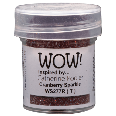 WOW Embossingpulver 15ml, Glitters, Farbe: Cranberry Sparkle