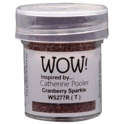 WOW Embossingpulver 15ml, Glitters, Farbe: Cranberry Sparkle