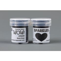 WOW Sparkles das Premium Glitter, 15ml, Farbe: Black Onxy