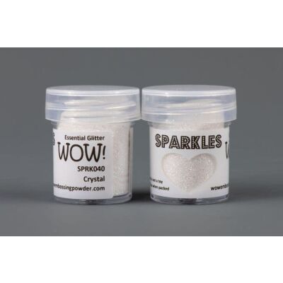 WOW Sparkles das Premium Glitter, 15ml, Farbe: Crystal