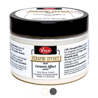Keramik Effekt Paste von Viva Decor, 150 ml, Farbe: Altweiss