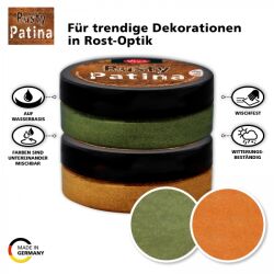 Rusty Patina Effekt Paste von Viva Decor, 50 ml, Farbe: Oxid