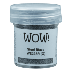 WOW Embossingpulver 15ml, Glitters, Farbe: Steel Blaze