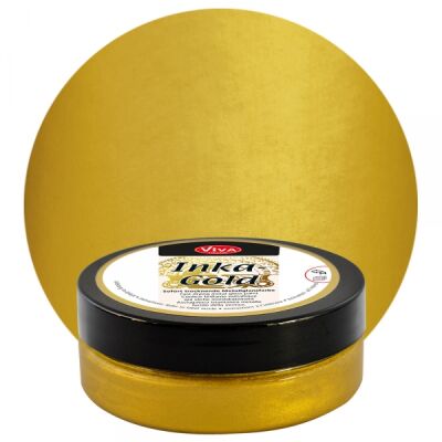 INKA Gold von Viva Decor, glänzende Effektfarbe auf Wasserbasis, 62,5g, Alt-Gold