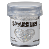WOW Sparkles das Premium Glitter, 15ml, Farbe: White Blaze