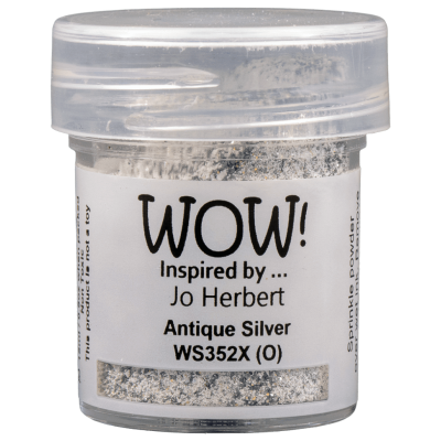 WOW Embossingpulver 15ml, Glitters, Farbe: Antique Silver Opaque