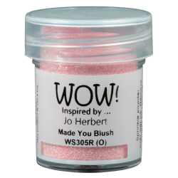 WOW Embossingpulver 15ml, Glitters, Farbe: Made You Blush