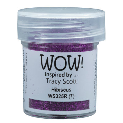 WOW Embossingpulver 15ml, Glitters, Farbe: Hibiscus