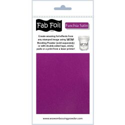 FabFoil von WOW, Heat Foil (hitzereagierende Folie) für Papier, Farbe: Fuchsia Satin